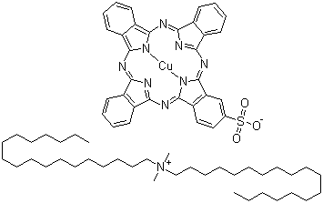 N,N-二甲基-N-十八烷基-1-十八烷铵-(SP-4-2)-[29H,31H-酞菁-2-磺酸基-N29,N30,N31,N32]铜酸盐