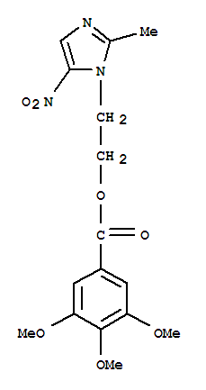 2-(2-甲基-5-硝基-1H-咪唑-1-基)乙基 3,4,5-三甲氧基苯酸酯