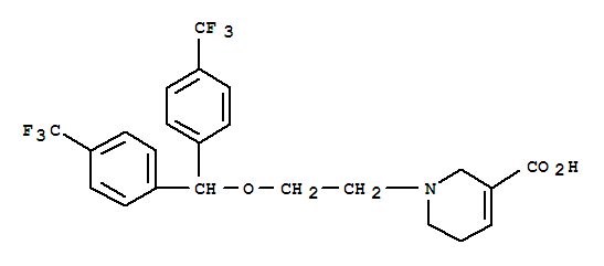 1-[2-[二[4-(三氟甲基)苯基]甲氧基]乙基]-5,6-二氢-2H-吡啶-3-羧酸