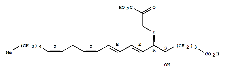 5S-羟基-6R-(S-(2-氧-3-硫代丙酰基))-7E,9E,11Z,14Z-二十碳四烯酸