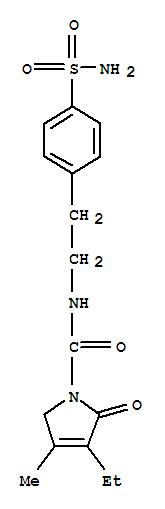 4-[2-(3-乙基-4-甲基-2-氧-3-吡咯啉-甲酰胺基)乙基]苯磺酰胺