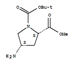 (2S,4S)-1-叔丁基 2-甲基 4-氨基吡咯烷-1,2-二甲酸酯
