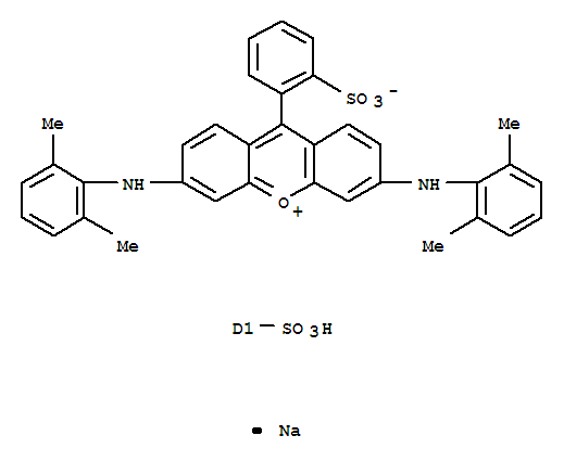 3-[(2,6-二甲基苯基)氨基]-6-[(2,6-二甲基磺基苯基)氨基]-9-(2-磺基苯基)占吨翁单钠内盐