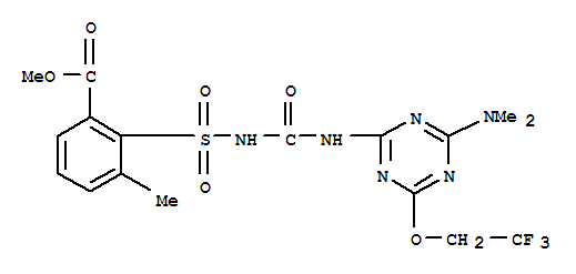 2-[4-二甲胺基-6-(2,2,2-三氟乙氧基)-1,3,5-三嗪-2-基氨基甲酰氨基磺酰基]-3-甲基苯甲酸甲酯