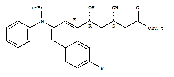 (E)‐7‐[3'‐(4''‐氟苯基)‐1'‐异丙基吲哚‐2'‐基]‐3,5‐二羟基‐6‐庚烯酸叔丁酯