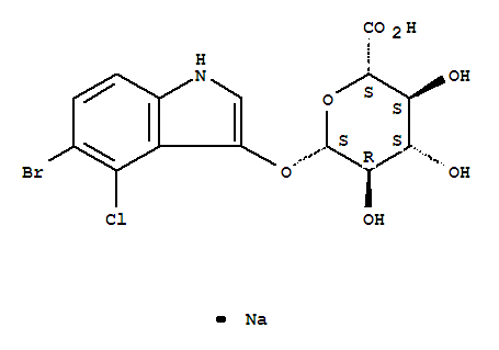 (2S,3S,4S,5R,6S)-6-(((5-溴-4-氯-1H-吲哚-3-基)氧基] -3,4,5-三羟基四氢-2H-吡喃-2- 羧酸钠盐