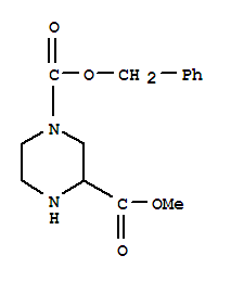 N-4-Cbz-哌嗪-2-甲酸甲酯; 哌嗪-1,3-二甲酸-1-苄酯-3-甲酯