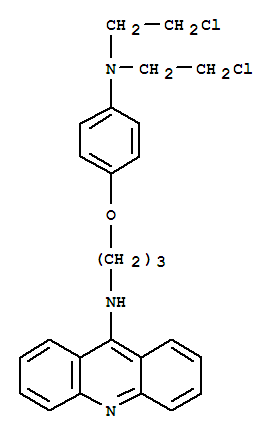 N-[3-[4-[二(2-氯乙基)氨基]苯氧基]丙基]吖啶-9-胺