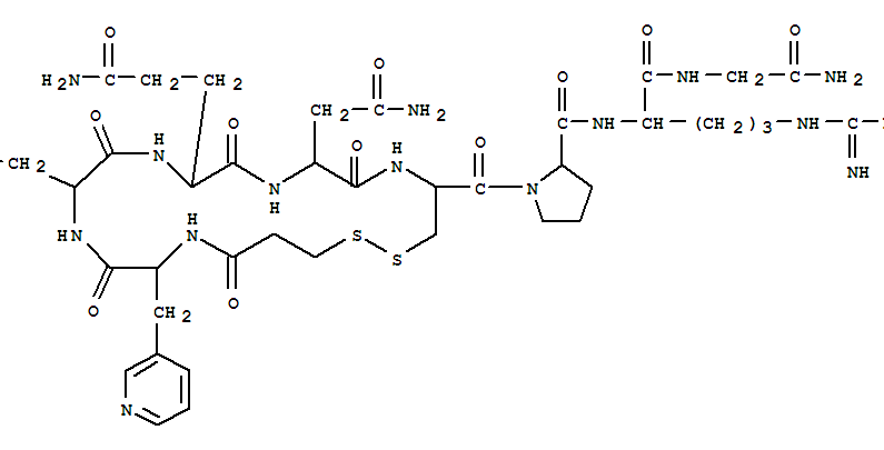 MPR-D-PYRIDYLALANINE-PHE-GLN-ASN-CYS-PRO-ARG-GLY-NH2