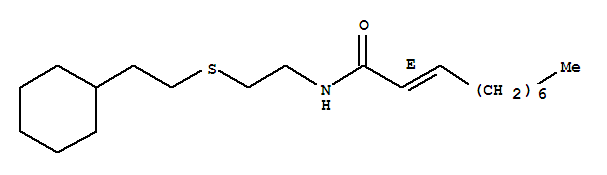(E)-N-[2-(2-环己基乙基硫基)乙基]癸-2-烯酰胺