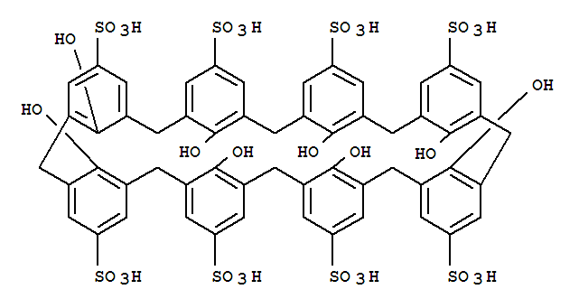 4-磺酸杯[8]芳烃 Nonacyclo[43.3.1.13,7.19,13.1