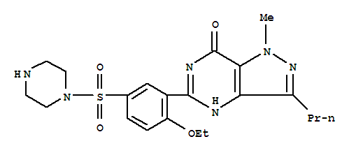 5-(2-乙氧基-5-(哌嗪-1-基磺酰基)苯基)-1-甲基-3-丙基-1H-吡唑并[4,3-d]嘧啶-7(6H)-酮