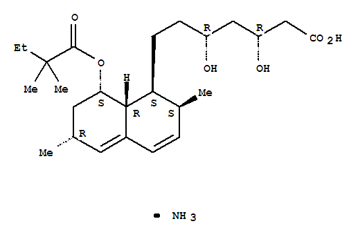 (3R,5R)-7-[(1S,2S,6R,8S,8aR)-8-(2,2-二甲基丁酰氧基)-1,2,6,7,8,8a-六氢-2,6-二甲基-1-萘基]-3,5-二羟基庚酸铵