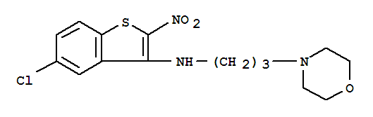 5-氯-N-(3-吗啉-4-基丙基)-2-硝基-1-苯并噻吩-3-胺
