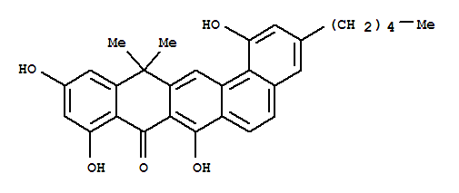 13,13-二甲基-3-戊基-1,7,9,11-四羟基苯并(a)丁省-8(13H)-酮