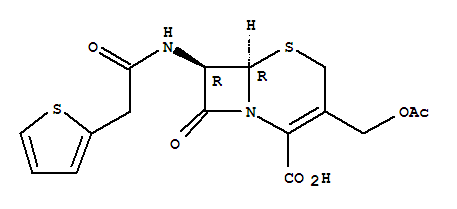 (6R,7R)-3-[(乙酰氧基)甲基]-7-[2-(2-噻吩基)乙酰氨基]-8-氧代-5-硫杂-1-氮杂双环[4.2.0]辛-2-烯-2-甲酸