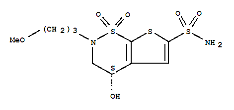 (S)-3,4-二氢-4-羟基-2-(3-甲氧丙基)-2H-噻吩并[3,2-e]-1,2-噻嗪-6-磺酰胺 1,1-二氧化物;布林佐胺中间体