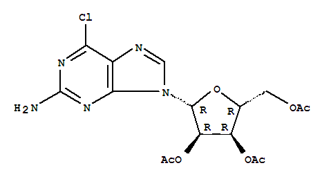 2'',3'',5''-三-O-乙酰-2-氨基-6-氯嘌呤核苷