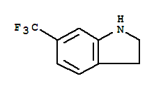 6-三氟甲基吲哚啉; 6-三氟甲基-2,3-二氢-1H-吲哚