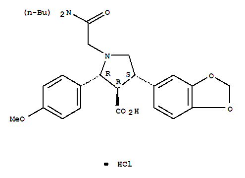 (2R,3R,4S)-4-(1,3-苯并二氧戊环-5-基)-1-[2-(二丁基氨基)-2-氧代乙基]-2-(4-甲氧基苯基)吡咯烷-3-羧酸盐酸盐