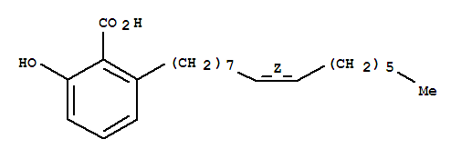 银杏酸; 6-[(8Z)-十五烯基]水杨酸