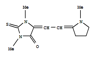 1,3-二甲基-5-[(1-甲基吡咯烷-2-亚基)乙亚基]-2-硫酮咪唑烷-4-酮