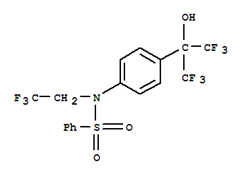 N-(2,2,2-三氟乙基)-N-[4-[2,2,2-三氟-1-羟基-1-(三氟甲基)乙基]苯基]-苯磺酰胺