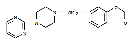 2-(4-(苯并[d][1,3]二氧戊环-5-基甲基)哌嗪-1-基)嘧啶