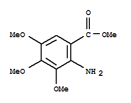 3,4,5-三甲氧基氨基苯甲酸甲酯; 2-氨基-3,4,5-三甲氧基苯甲酸甲酯