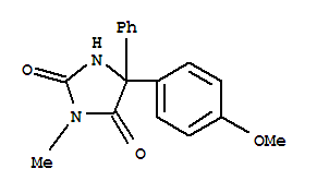5-(4-甲氧基苯基)-3-甲基-5-苯基-2,4-咪唑烷二酮