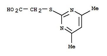 2-(羧基甲基硫代)-4,6-二甲基嘧啶一水合物