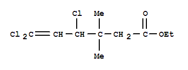 3.3-二甲基-4.6,6-三氯己烯[5]酸乙酯