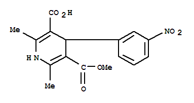 2,6-二甲基-5-甲氧基羰基-4-(3-硝基苯)-1,4-二氢吡啶-3-甲酸