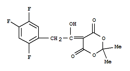 5-[1-羟基-2-(2,4,5-三氟苯基)亚乙基]-2,2-二甲基-1,3-二氧六环-4,6-二酮