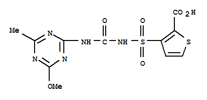 3-(4-甲氧基-6-甲基-1,3,5-三嗪-2-基氨基羰基氨基磺酰基)-噻吩-2-羧酸