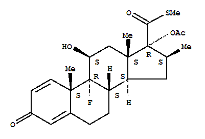 [(8S,10S,11S,13S,14S,16S)-9-氟-11-羟基-10,13,16-三甲基-17-甲硫基羰基-3-氧代-6,7,8,11,12,14,15,16-八氢环戊烯并[a]菲-17-基]乙酸酯