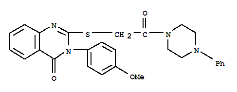 3-(4-甲氧苯基)-2-{[2-羰基-2-(4-苯基哌嗪-1-基)乙基]硫烷基}喹唑啉-4(3H)-酮