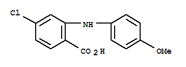 4-氯-2-(4-甲氧基苯胺基)-苯甲酸