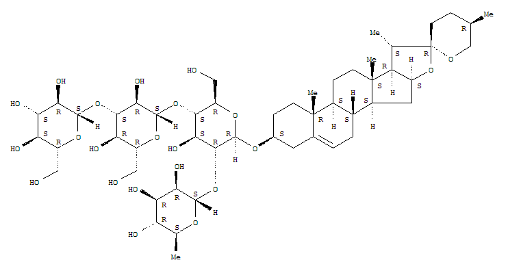 盾叶薯蓣皂苷I,盾叶新苷对照品(标准品) | 91653-50-8