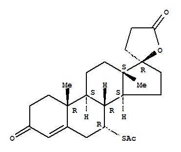 螺内酯; 17beta-羟基-3-氧-7alpha-(乙酰硫基)-17alpha-孕甾-4-烯-21-羧酸-gamma-内酯