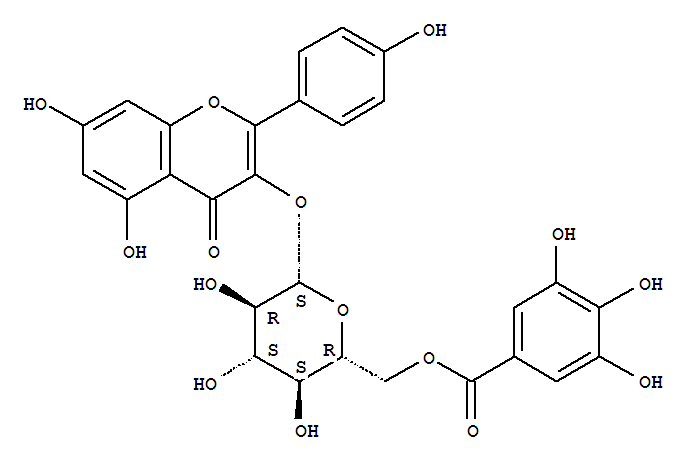 山奈酚 3-O-(6-没食子酰基)-beta-D-吡喃葡萄糖苷对照品(标准品) | 56317-05-6