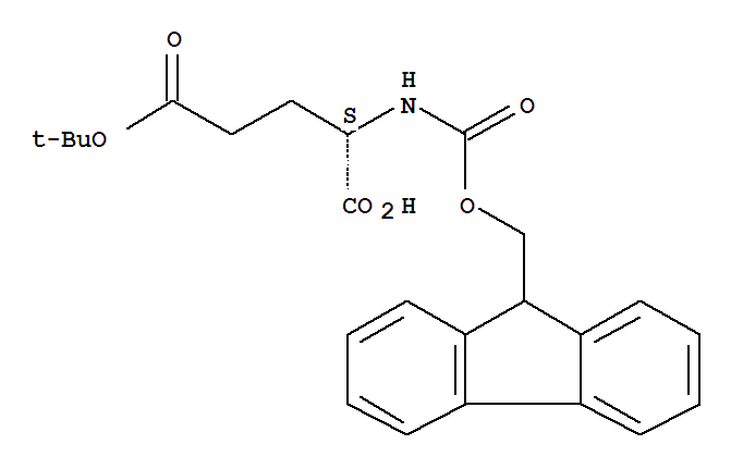 Fmoc-O-叔丁基-L-谷氨酸; 芴甲氧羰基-O-叔丁基-L-谷氨酸; 芴甲氧羰基-L-谷氨酸 5-叔丁酯
