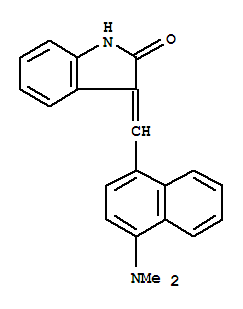 3-((4-(二甲基氨基)萘-1-基)亚甲基)吲哚啉-2-酮