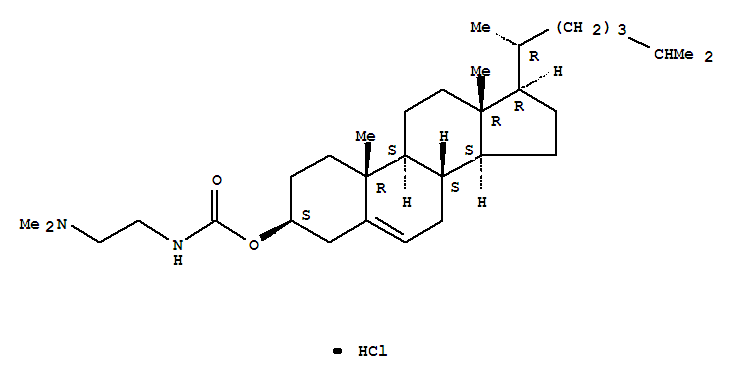 (3S,8S,9S,10R,13R,14S,17R)-10,13-二甲基-17-((R)-6-甲基庚烷-2-基)-2,3,4,7,8,9,10,11,12,13,14,15,16,17-十四氢-1H-环戊并[a]菲-3-基(2-(二甲氨基)乙基)氨基甲酸酯 盐酸盐