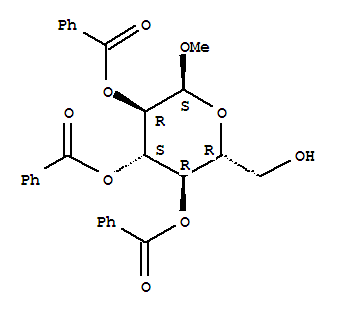 甲基2,3,4-三-<i>O</i>-苯甲酰-α-<small>D</small>-吡喃葡萄糖苷