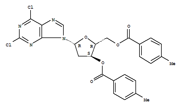 2,6-二氯-9-(3,5-二-O-对甲苯甲酰基-2-脱氧-beta-D-赤式-呋喃戊糖基)嘌呤