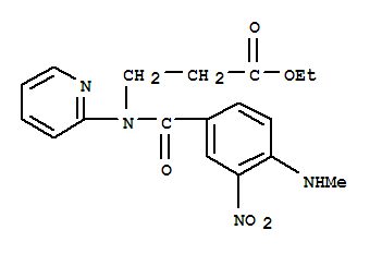 3-(4-(甲基氨基)-3-硝基-N-(吡啶-2-基)苯甲酰氨基)丙酸乙酯