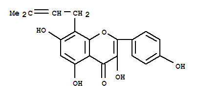 8-异戊烯基山柰酚对照品(标准品) | 28610-31-3