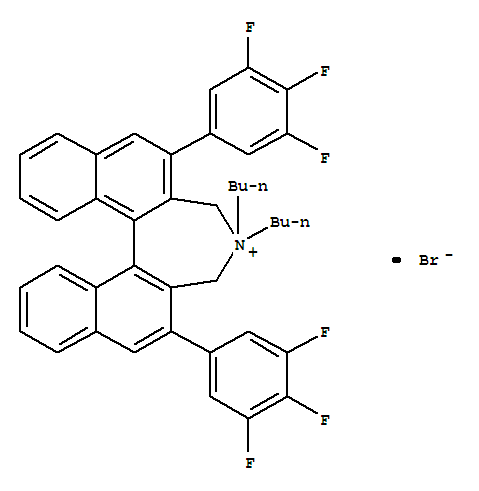 (11bS)-(+)-4,4-二丁基-4,5-二氢-2,6-双(3,4,5-三氟苯基)-3H-二萘[2,1-c:1′,2′-e]氮杂卓溴化物