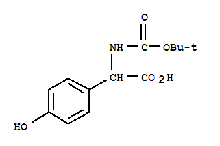 N-Boc-DL-4-羟基苯甘氨酸; N-叔丁氧羰基-DL-4-羟基苯甘氨酸